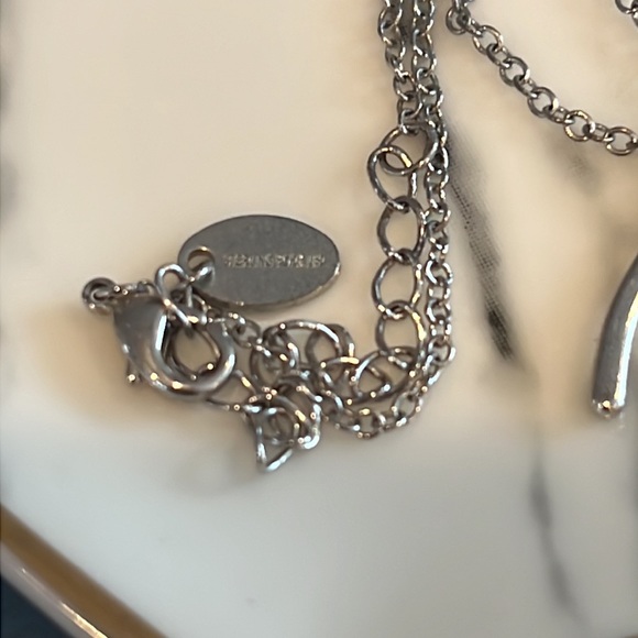 Sterling Forever wishbone pendant necklace - Picture 3 of 3